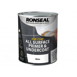 Ronseal 36999 One Coat All Surface Primer & Undercoat Interior White 750ml
