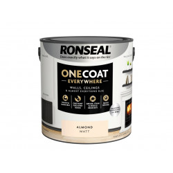 Ronseal KCB.7015103.21304.76 One Coat Everywhere Interior Paint Almond Matt 2.5 litre