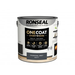 Ronseal KCB.7015103.12804.76 One Coat Everywhere Interior Paint Charcoal Grey Matt 2.5 litre