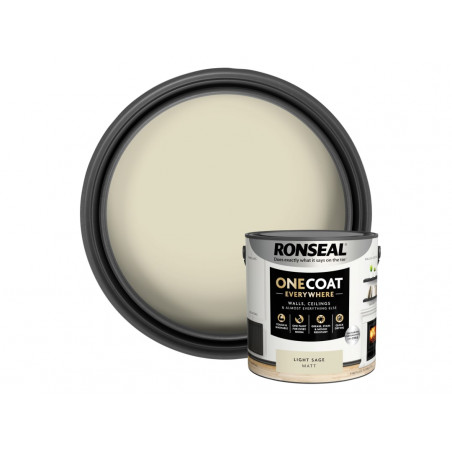 Ronseal KCB.7015103.62204.76 One Coat Everywhere Interior Paint Light Sage Matt 2.5 litre