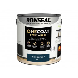 Ronseal KCB.7015103.71404.76 One Coat Everywhere Interior Paint Midnight Sky Matt 2.5 litre