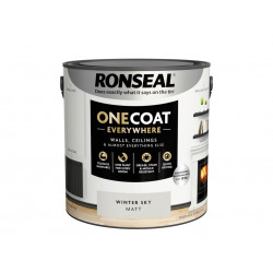 Ronseal KCB.7015103.12604.76 One Coat Everywhere Interior Winter Sky Matt 2.5 litre