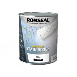 Ronseal 37301 One Coat Stain Block White 750ml