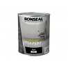 Ronseal 39374 One Coat Tile Paint Black Satin 750ml