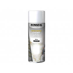 Ronseal 36959 Quick Dry Damp Seal Aerosol White 400ml