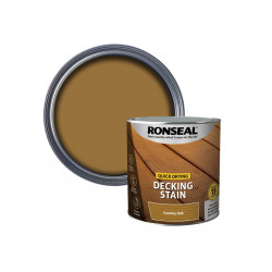 Ronseal 39077 Quick Drying Decking Stain Country Oak 2.5 litre
