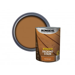 Ronseal 39083 Quick Drying Decking Stain Rich Mahogany 5 litre