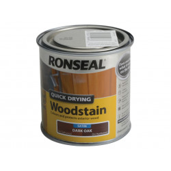 Ronseal 09478 Quick Drying Woodstain Satin Dark Oak 250ml