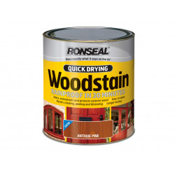 Ronseal 08735 Quick Drying Woodstain Satin Dark Oak 750ml