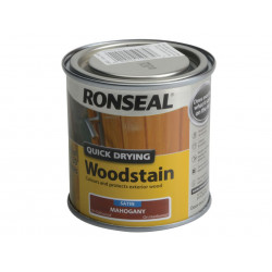 Ronseal 09475 Quick Drying Woodstain Satin Mahogany 250ml