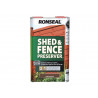 Ronseal 37650 Shed & Fence Preserver Dark Brown 5 litre