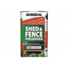 Ronseal 37653 Shed & Fence Preserver Black 5 litre
