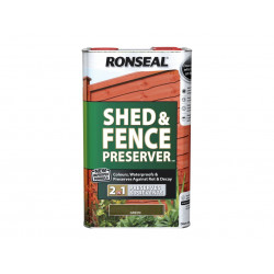 Ronseal 37652 Shed & Fence Preserver Green 5 litre