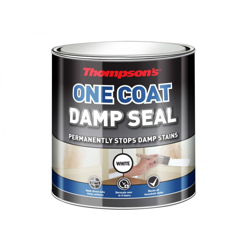 Ronseal 34579 Thompson's One Coat Stain Block Damp Seal 2.5 litre Ronseal 34579 Thompson's One Coat Stain Block Damp Seal 2.5 litre
