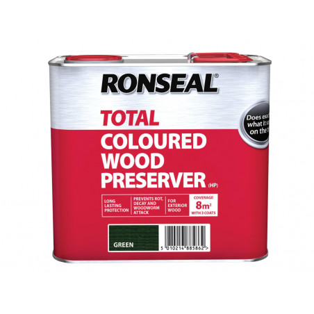 Ronseal 38586 Trade Total Wood Preserver Green 2.5 litre