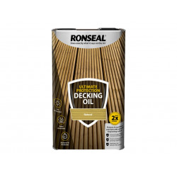 Ronseal 37297 Ultimate Protection Decking Oil Natural 5 litre