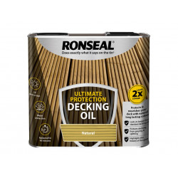 Ronseal 36933 Ultimate Protection Decking Oil Natural 2.5 litre