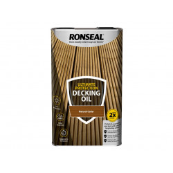 Ronseal 37298 Ultimate Protection Decking Oil Natural Cedar 5 litre