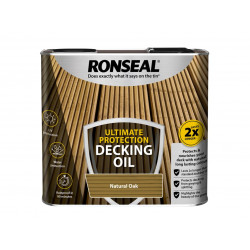 Ronseal 36935 Ultimate Protection Decking Oil Natural Oak 2.5 litre