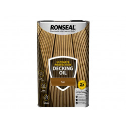 Ronseal 37296 Ultimate Protection Decking Oil Teak 5 litre