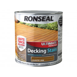 Ronseal 36904 Ultimate Protection Decking Stain Country Oak 2.5 litre