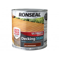 Ronseal 36909 Ultimate Protection Decking Stain Rich Mahogany 2.5 litre