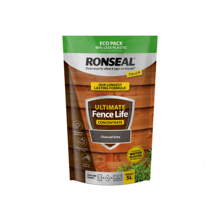 Ronseal 39382 Ultimate Fence Life Concentrate Charcoal Grey 950ml