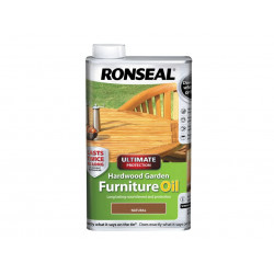 Ronseal 37355 Ultimate Protection Hardwood Garden Furniture Oil Natural Clear 500ml