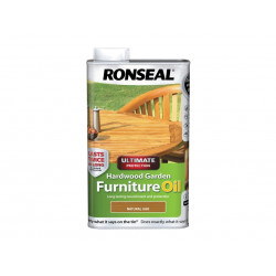 Ronseal 37357 Ultimate Protection Hardwood Garden Furniture Oil Natural Oak 1 litre