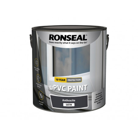Ronseal 39401 uPVC Paint Anthracite Satin 2.5 litre