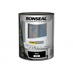 Ronseal 39393 uPVC Paint Black Satin 750ml