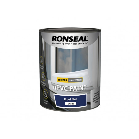 Ronseal 39390 uPVC Paint Royal Blue Satin 750ml