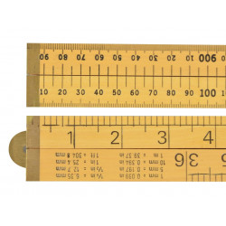 R.S.T. RSR073 Wooden 4 Fold Rule 1m / 39in (Loose)