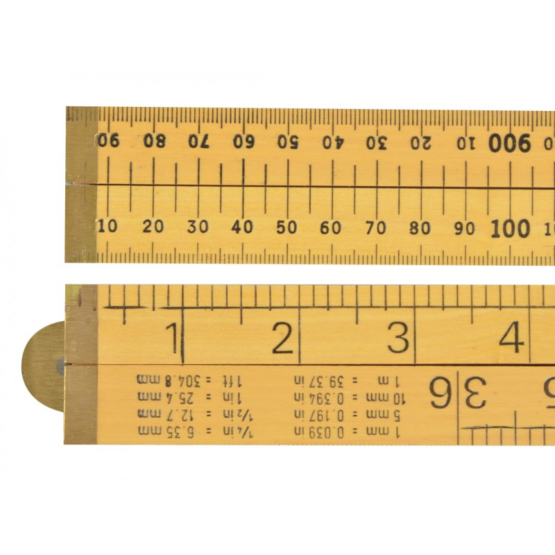 R.S.T. RSR073 Wooden 4 Fold Rule 1m / 39in (Loose) R.S.T. RSR073 Wooden 4 Fold Rule 1m / 39in (Loose)