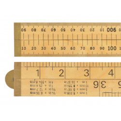 R.S.T. RSR073P Wooden 4 Fold Rule 1m / 39in (Blister packed)
