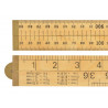 R.S.T. RSR073P Wooden 4 Fold Rule 1m / 39in (Blister packed)