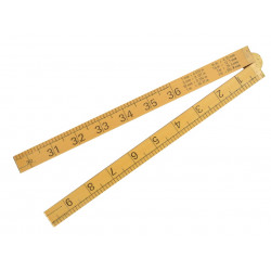 R.S.T. RSR073 Wooden 4 Fold Rule 1m / 39in (Loose)