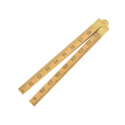 R.S.T. RSR073P Wooden 4 Fold Rule 1m / 39in (Blister packed)