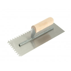 R.S.T. RTR153DS Notched Trowel 6mm Square Notches Wooden Handle 11 x 4.1/2in