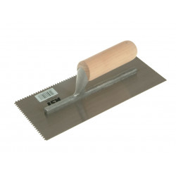 R.S.T. RTR153DT Notched Trowel 5mm V Notches Wooden Handle 11 x 4.1/2in