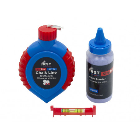 R.S.T. RSTCLSET Chalk Line & Box Set 30m