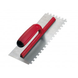 RUBI TILING TOOLS 25903 PRO Steel Notched Trowel 11 x 4in x 1/4in Notch