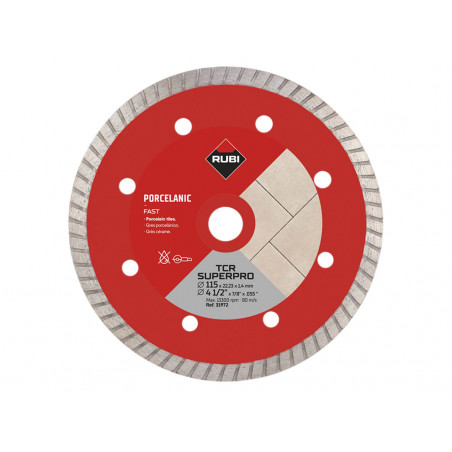 RUBI TILING TOOLS 31972 TCR115 SUPERPRO Diamond Blade 115mm