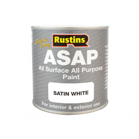 Rustins ASAPWH500 ASAP Paint White 500ml