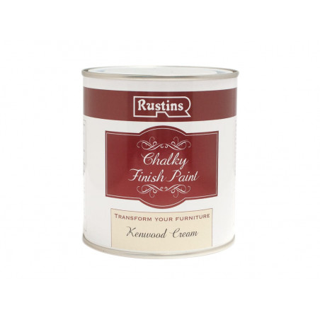 Rustins CHAPC250 Chalky Finish Paint Kenwood Cream 250ml