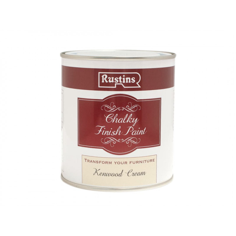 Rustins CHAPC500 Chalky Finish Paint Kenwood Cream 500ml