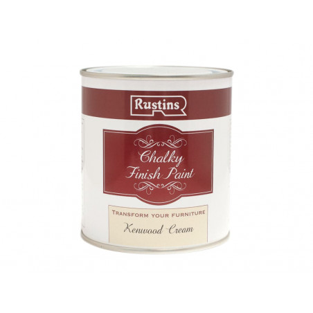 Rustins CHAPC500 Chalky Finish Paint Kenwood Cream 500ml