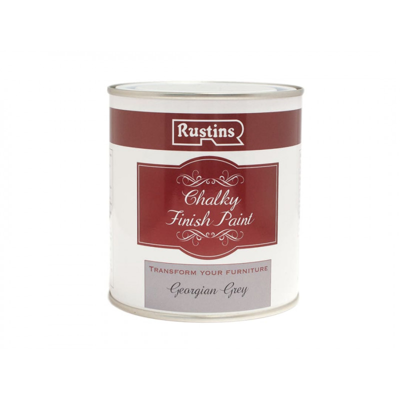 Rustins CHAPG250 Chalky Finish Paint Georgian Grey 250ml Rustins CHAPG250 Chalky Finish Paint Georgian Grey 250ml