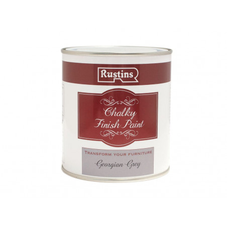 Rustins CHAPG250 Chalky Finish Paint Georgian Grey 250ml