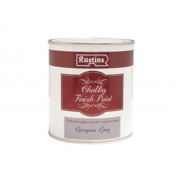 Rustins CHAPG500 Chalky Finish Paint Georgian Grey 500ml
